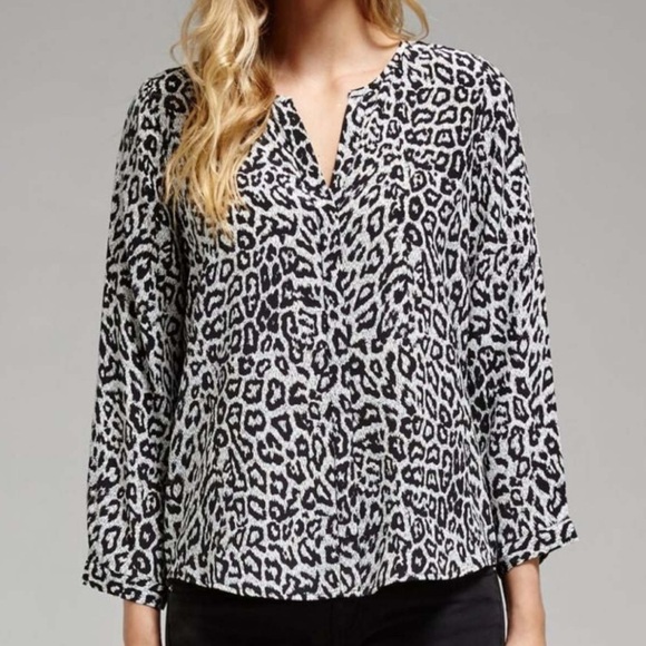 NEW Joie Purine Leopard Print Silk Blouse Size XS - Picture 2 of 6